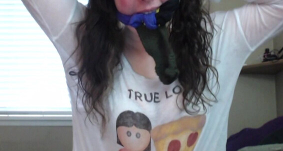 Ballgagged,Big Boobs,Gag Talk,Moaning Fetish,Socks tigger rosey sock gag ManyVids