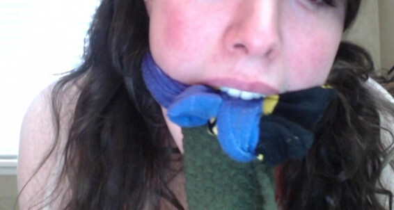 Ballgagged,Big Boobs,Gag Talk,Moaning Fetish,Socks tigger rosey sock gag ManyVids