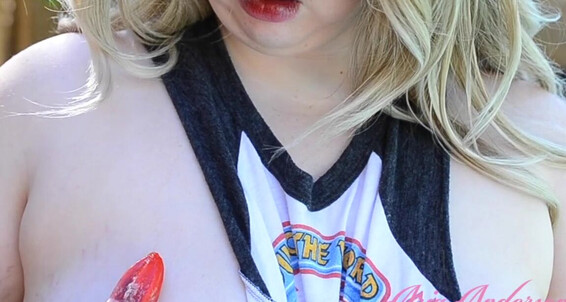 BBW, Cock Tease, Food, Lollipop Lickers, Outdoor Public Blowjobs aria anderson firecracker ManyVids